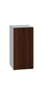 DOMINIT 21 úložná skříň 1-boxová, 917x450x400 mm, korpus bílý, dvířka ořech královský